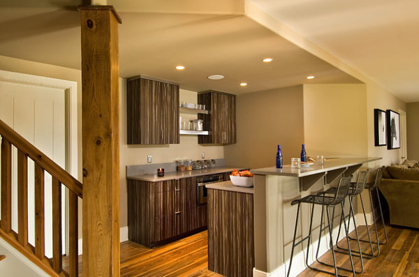 Kitchen bar with modern seating