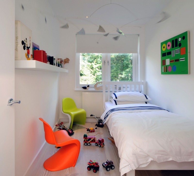 Modern Kids' room with colorful additions