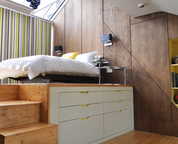 Modern loft bed perfect for small bedrooms