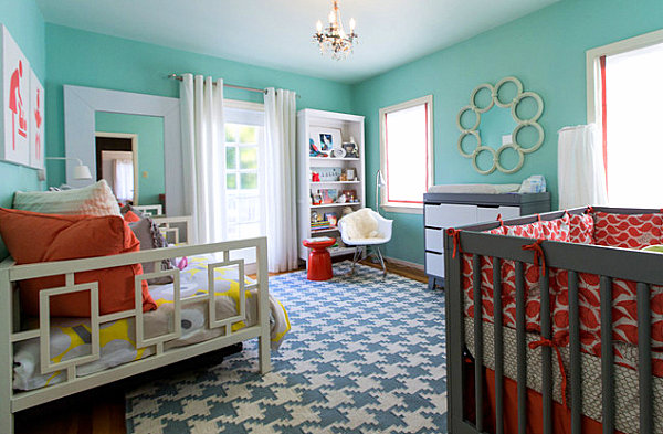 nursery layout with daybed