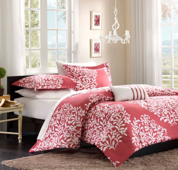 Opt for a bolder shade of pink when choosing bedding for a teen girls' room