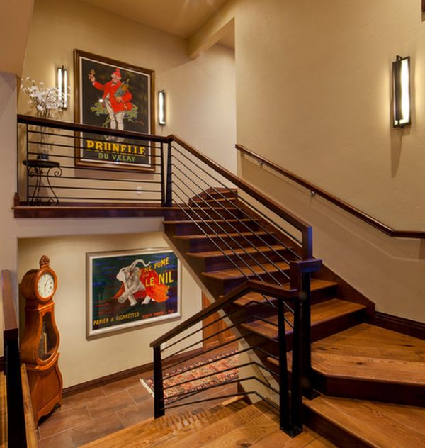 Staircase landings are great areas to display your favorite posters