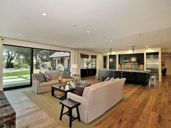 Living area made comfortable with film-covered windows