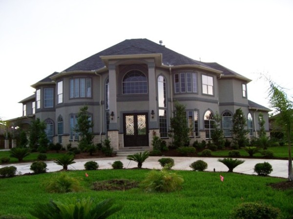 Decorative film on the doors of this house