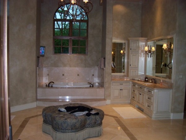 Wonderful bathroom with privacy film