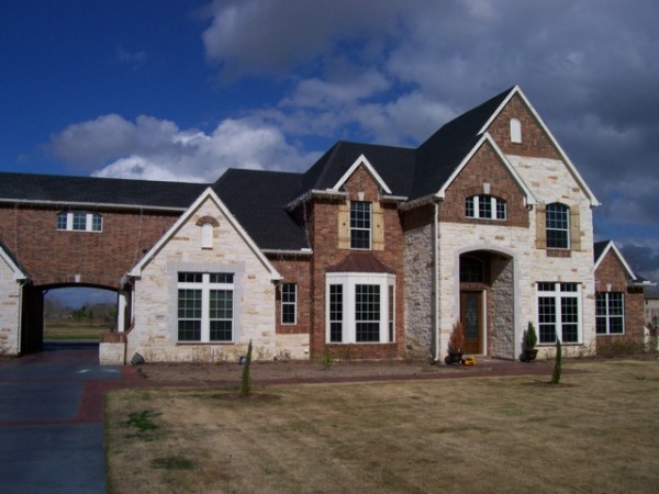 Protective film used in constructing this beautiful new home