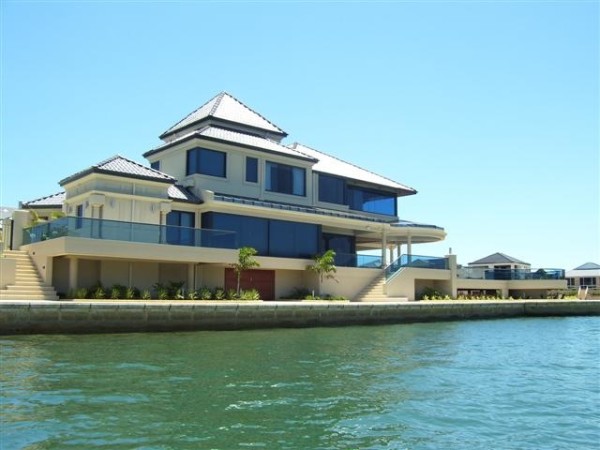 Beautiful home on the water protected with high tech film