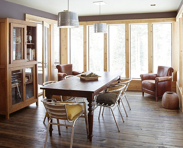 Sunroom dining space