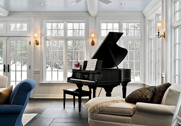 Sunroom meets music room