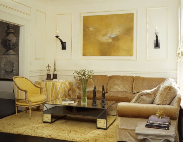 Golden Accents Which Define a Modern Home