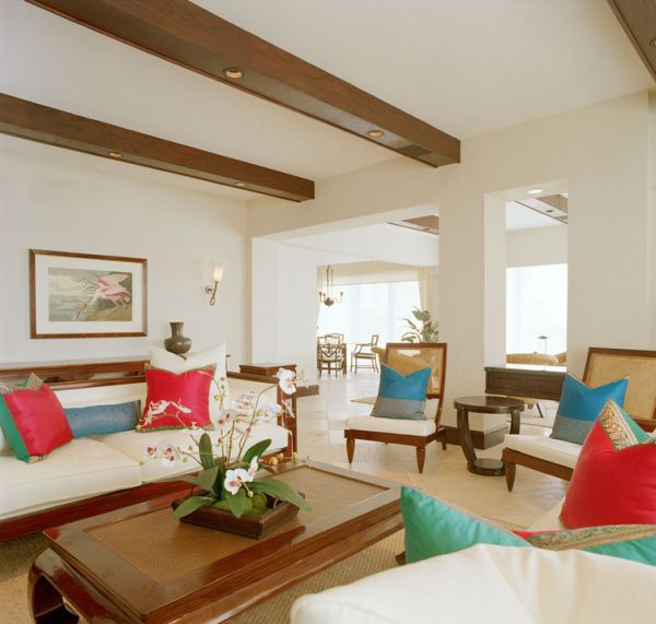 Wooden beams allow you to add recessed lighting with ease and elegance!