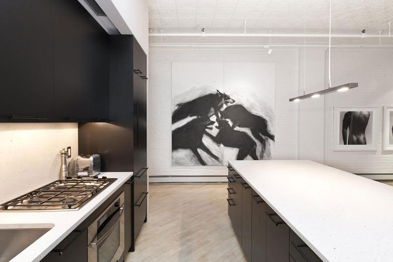 black and white kitchen soho