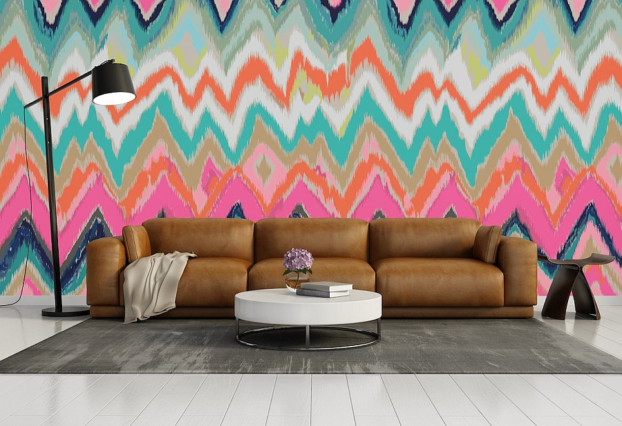 colorful wall mural