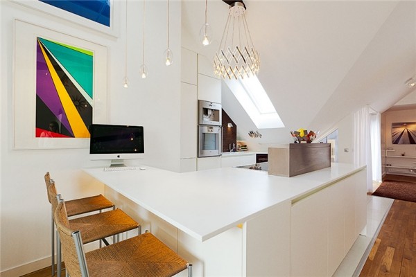 cozy white kitchen