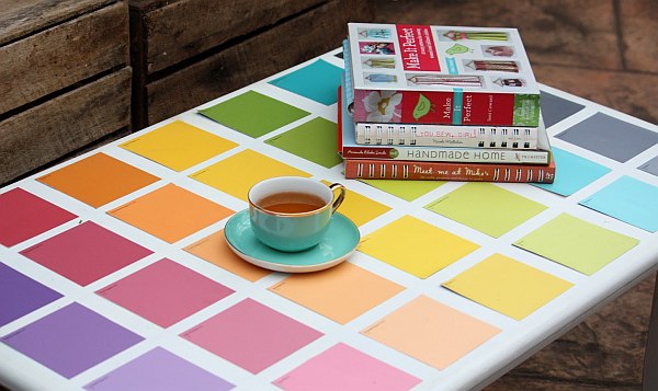 diy paint chip coffee table