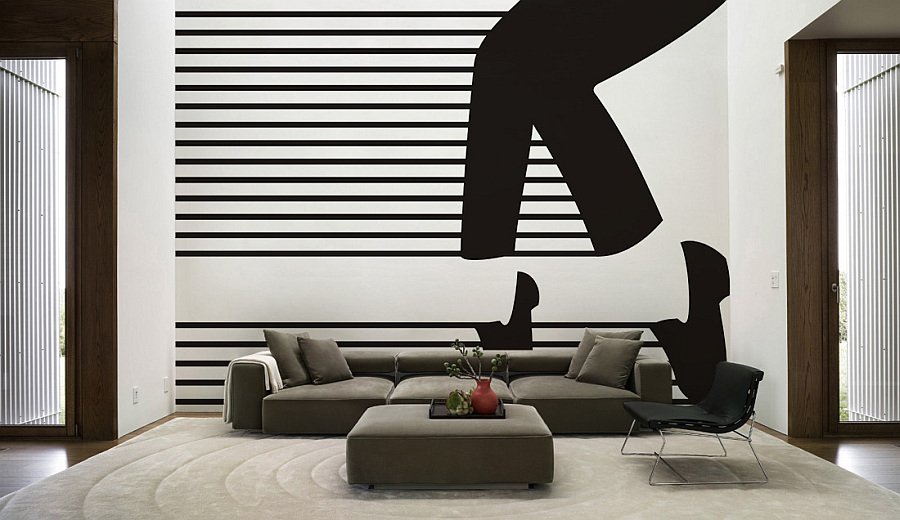 modern living room wall decal