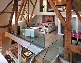 Revamped Penthouse in St Pancras Chambers Blends Modern and Classical design!