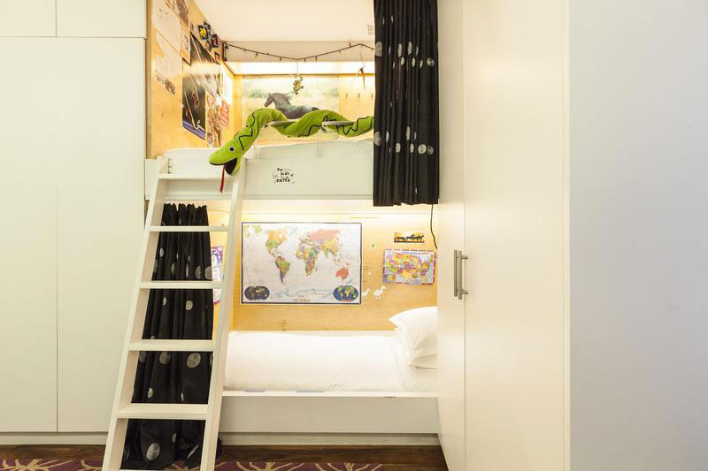 Bunk beds in the kids' bedroom