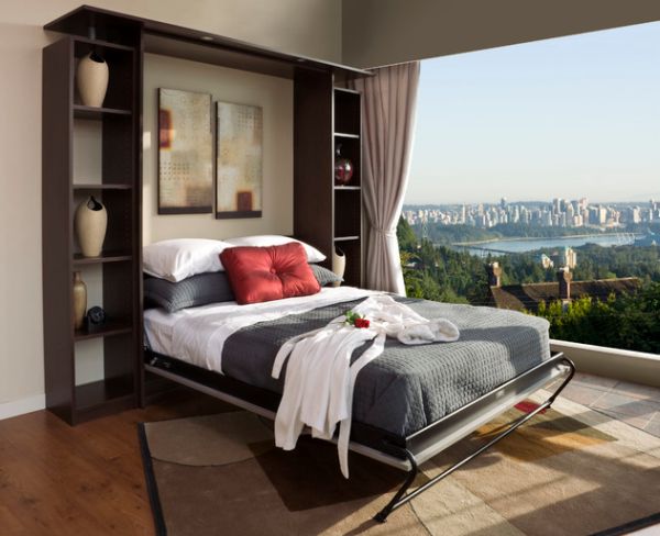 Chocolate Apple Murphy Bed Unit - As gorgeous as the view outside