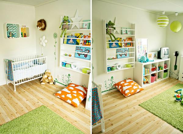 Colorful Scandinavian nursery