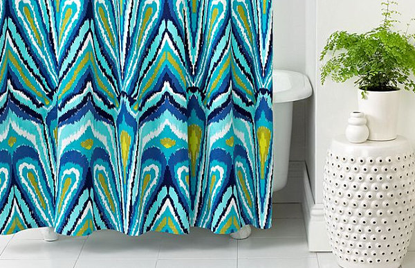 Colorful Trina Turk shower curtain