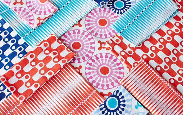 Colorful new linens from Jonathan Adler