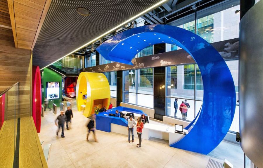 Colorful reception at the Dublin Google Campus