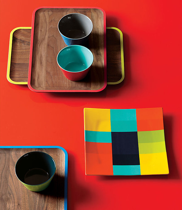 Colorful serving pieces for fall