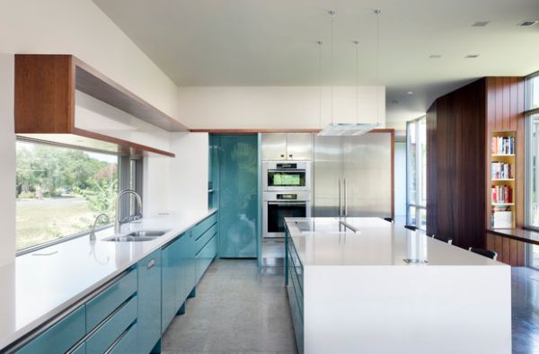 Combine lamiantes with modern surfaces and stone