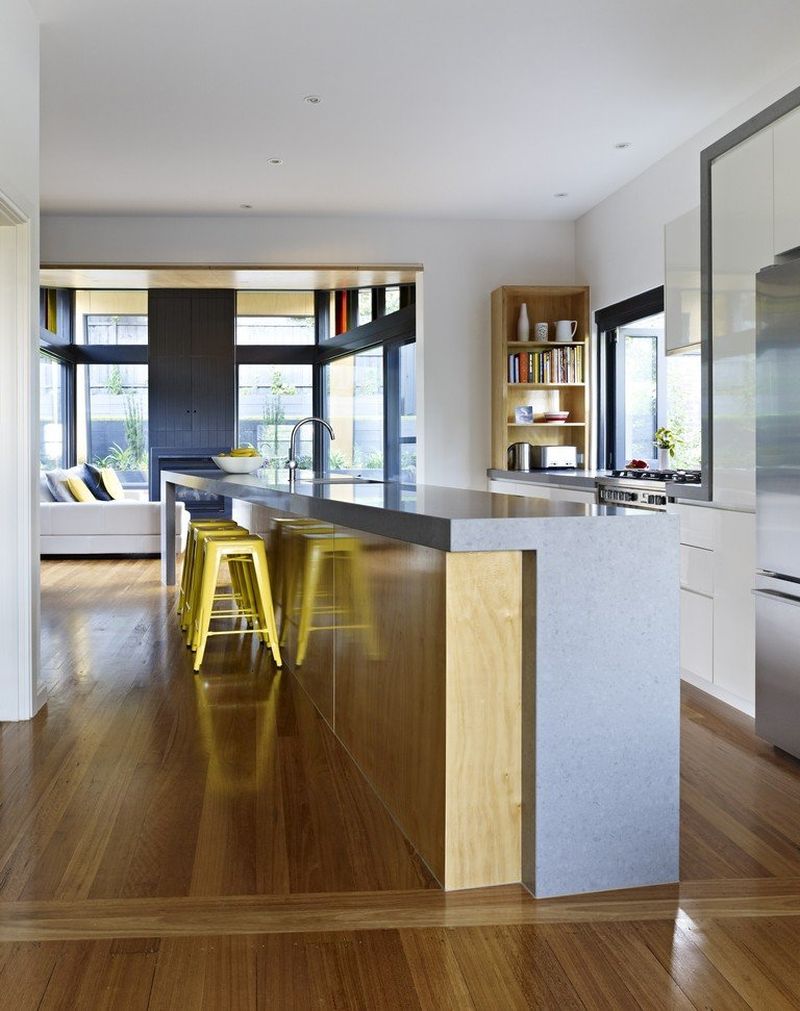 Contemporary kitchen at the Kew House