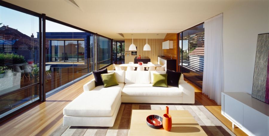 Contemporary living room of Balmoral House