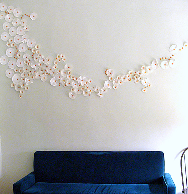 Cupcake liner wall art