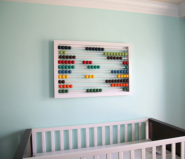 DIY abacus wall art