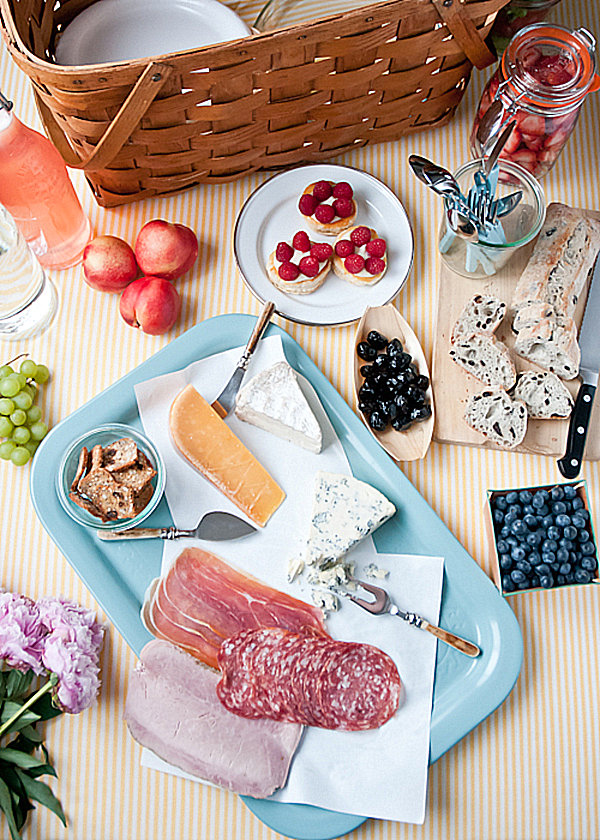 Delicious picnic spread