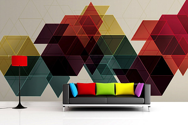 Geometric wallpaper mura