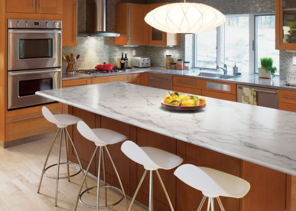Gorgeous modern kitchen with varying textures