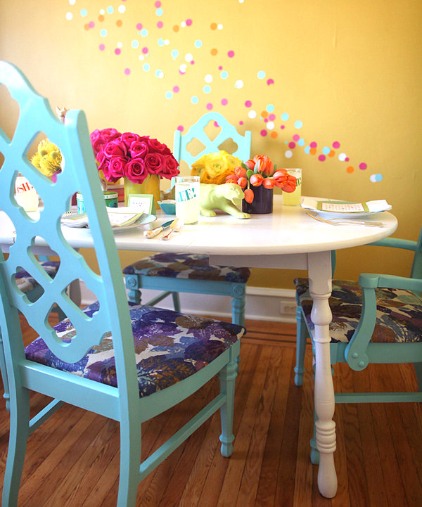 Ice cream social table setting