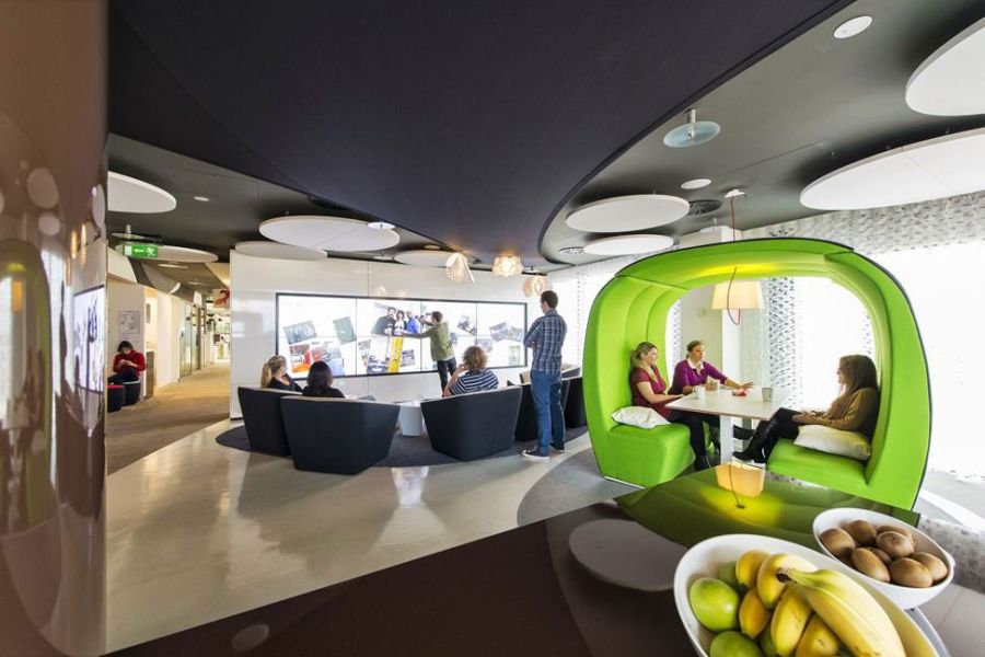 Interiors of the Google Dublin Campus