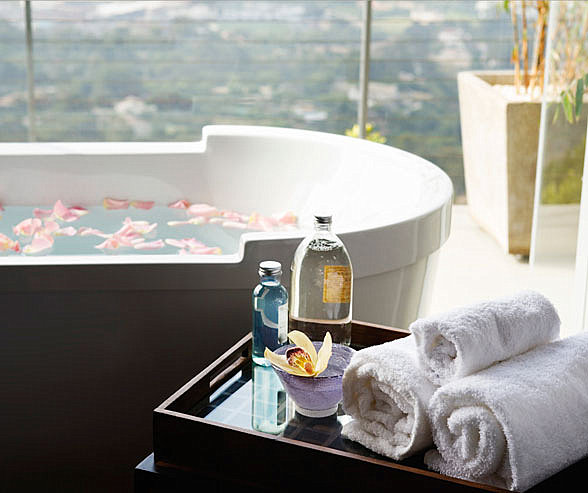 Luxurious bathroom flourishes