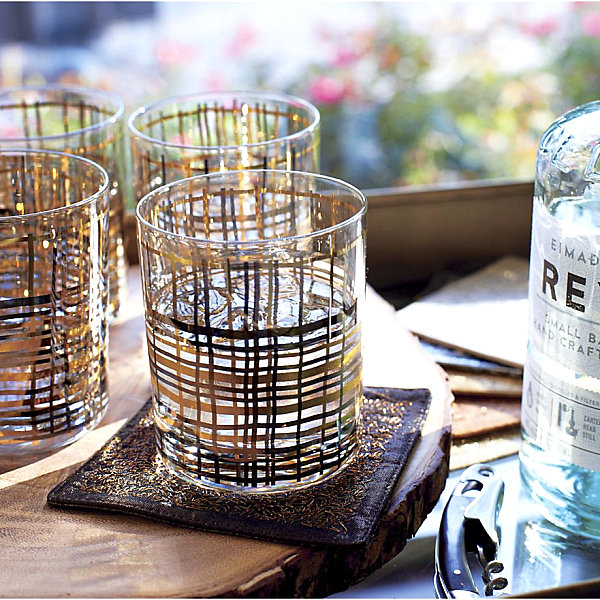 Metallic bar glasses