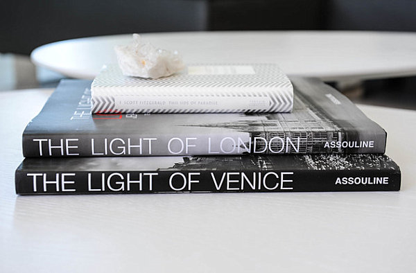 Mineral sample on a stack of books