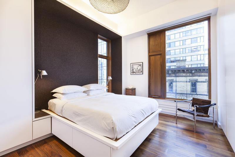 Modern bedroom at SoHo Apartment