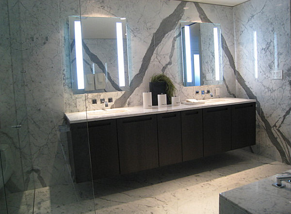 Modern lighted mirrors