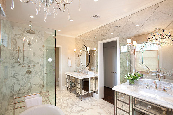 Opulent wall mirrors