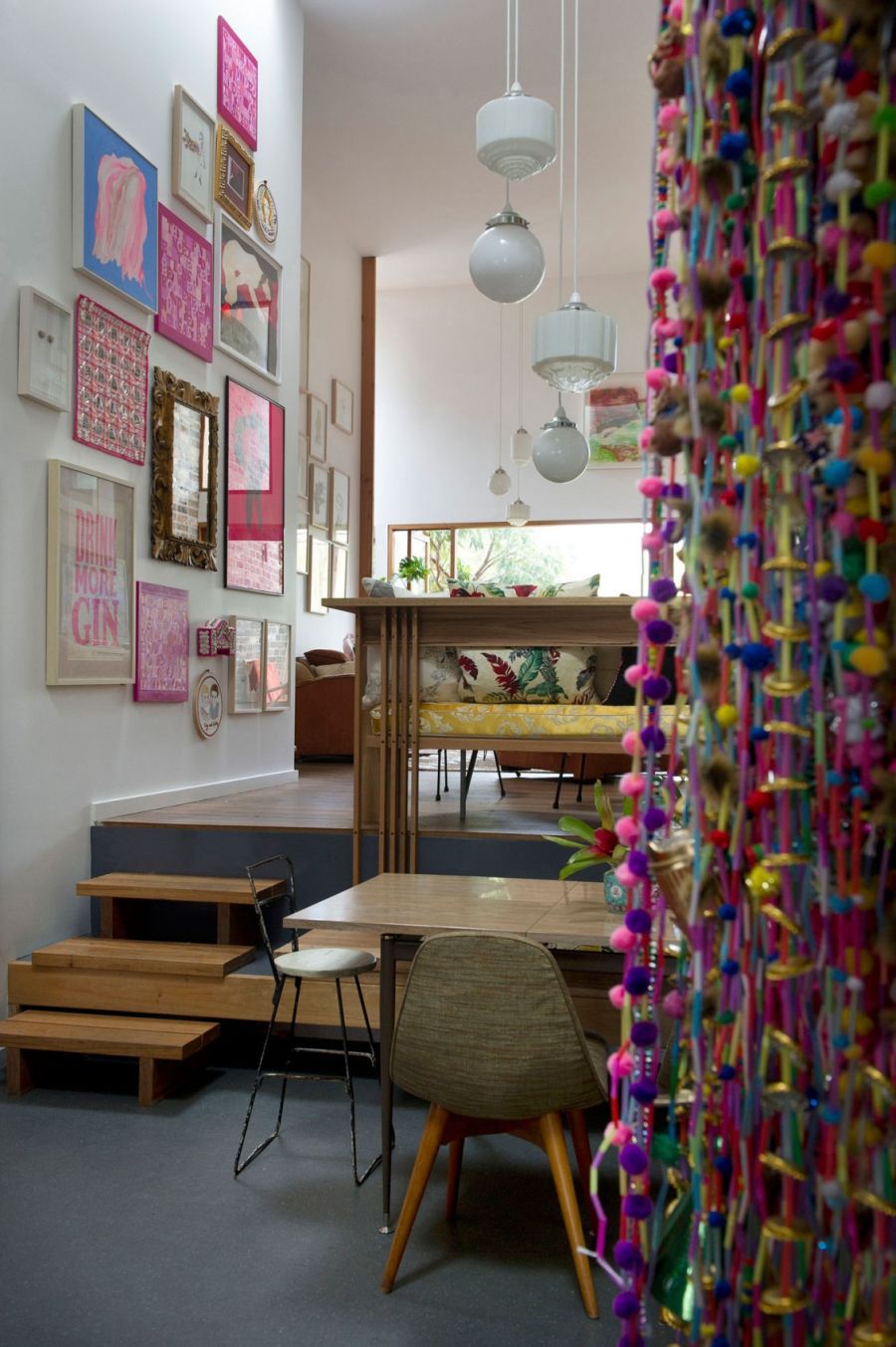 Pink additions to the Marrickville House