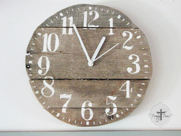 Reclaimed wood clock