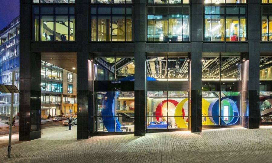 Streetview of the Google Campus in Ireland