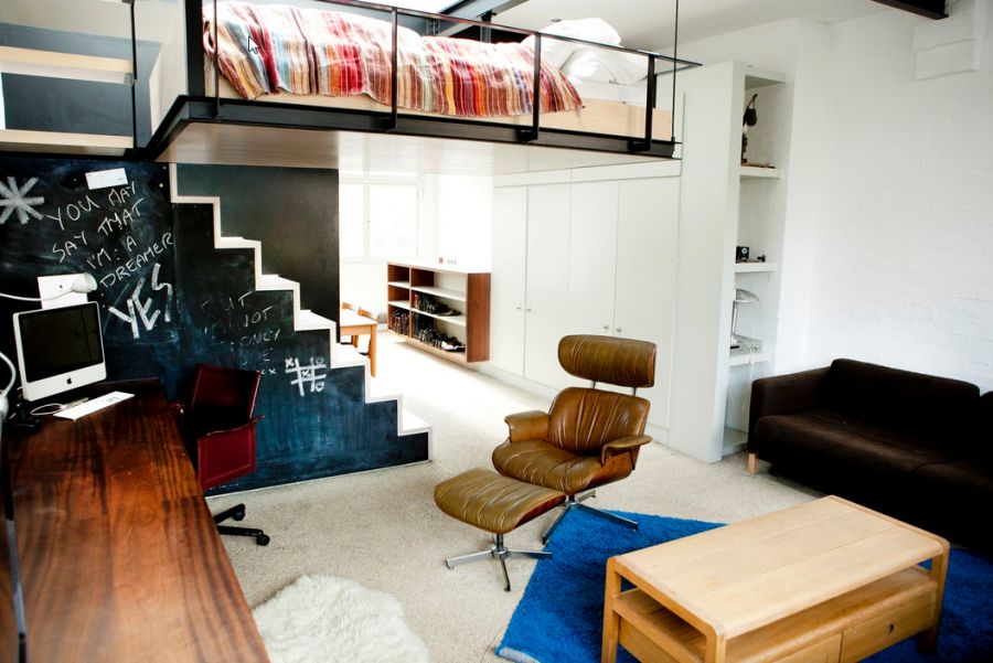 Stylish Eames Lounger in the living space