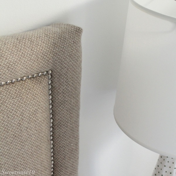 Tan upholstered headboard DIY