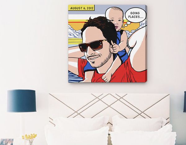 Turn those memorable moments into comic strip inspired wall art